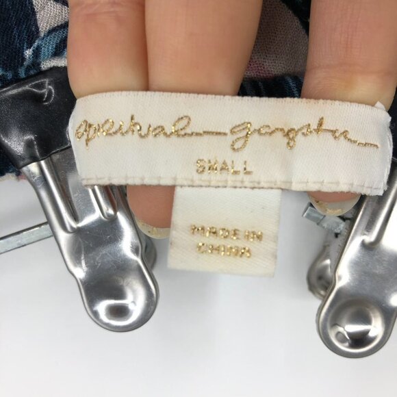 Spiritual Gangster Blue Floral Waikiki Off the Shoulder micro mini dress size S - Picture 4 of 13